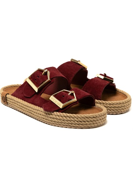 SYD12-00009 Bohonomad Sydney Kadın Terlik Bordo modelleri