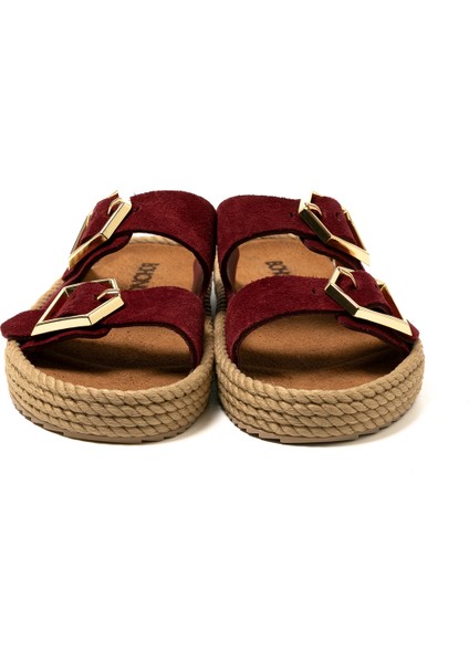 SYD12-00009 Bohonomad Sydney Kadın Terlik Bordo fırsatları