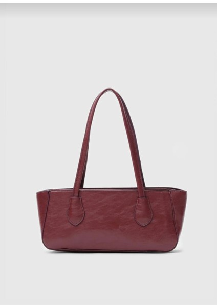 Vanilia Bordo Cilt Retro Pinterest Kadın Omuz Çantası