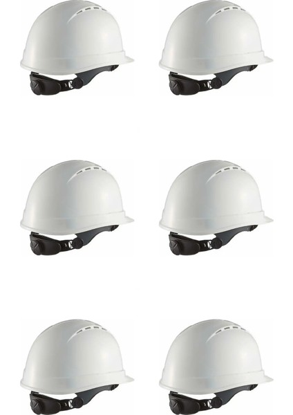 Baret Otomatik Ayarlı Beyaz 1470-AL - 6'lı Paket, Ayarlanabilir, Darbeye Dayanıklı