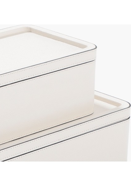 Deri Kutu Sütbeyaz L 30X20X10CM fiyatları