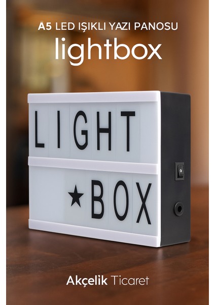 Akçelik - A5 LED Işıklı Yazı Panosu – Lightbox fiyatları