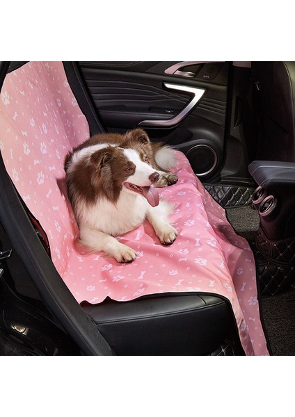 TG-PCU009 Su Geçirmez Araba Bagajı Arka Koltuk Kılıfı Evcil Hayvan Köpek Koltuk Matı Koruyucu Hamak Minderi Astarı-Pembe/pençe (Yurt Dışından) fırsatları