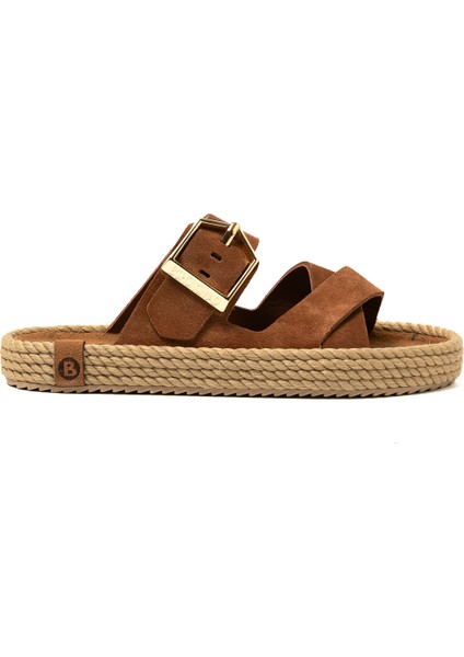 SEV12-00022 Bohonomad Sevilla Kadın Terlik Taba