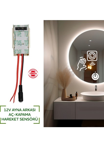 Ayna Arkası Işık Aç-Kapa 12V Hareket Sensörü indirimleri