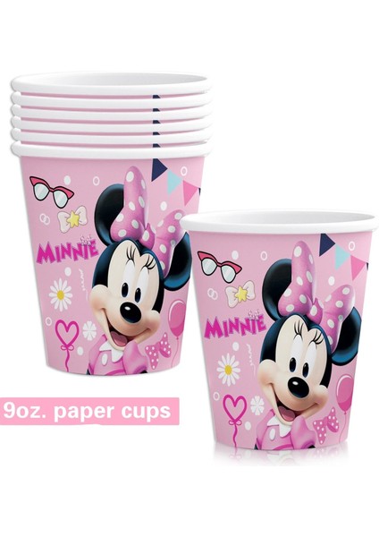 8 Adet Kaşık Disney Minnie Mouse Parti Malzemeleri Pembe Minnie Parti Balonları Kek Süslemeleri Bebek Duş Çocuk Doğum Günü Tek Kullanımlık Sofra Takımı (Yurt Dışından) fırsatları