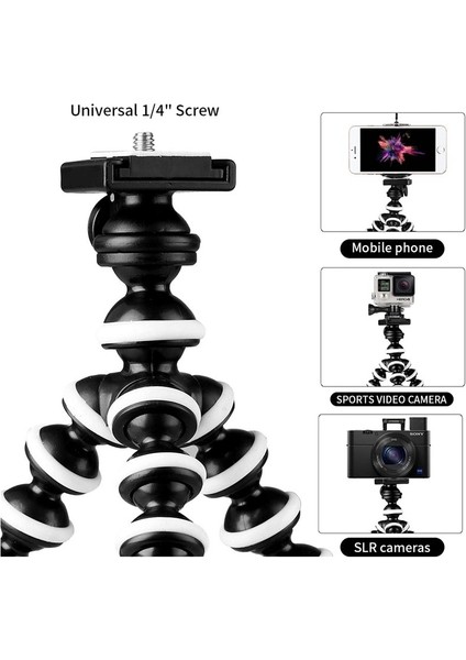 WK033-2 Mini Ahtapot Tripod Tutucu Akıllı Telefon Spor Kamera Klipsli Standı Cep Telefonu Tripod Dslr Kameralar Için Gorillapod Gopro iPhone (Yurt Dışından)