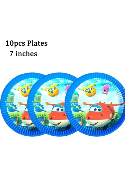 BPQ-60PCS Süper Kanatları Doğum Günü Partisi Süslemeleri Karikatür Uçak Tek Kullanımlık Sofra Plaka Bebek Duş Ev Dekorasyon Oyuncaklar Parti Malzemeleri (Yurt Dışından) modelleri