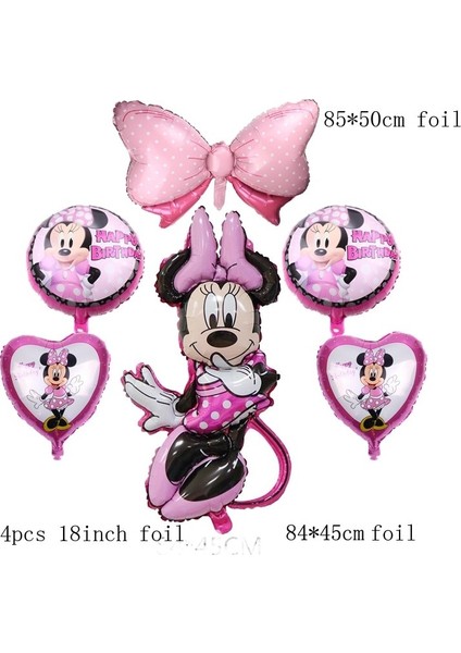 1 Takım G Minnie Mouse Doğum Günü Partisi Malzemeleri Tek Kullanımlık Sofra Minnie Fincan Plaka Balon Bebek Banyo Doğum Günü Partisi Dekorasyon (Yurt Dışından) fırsatları