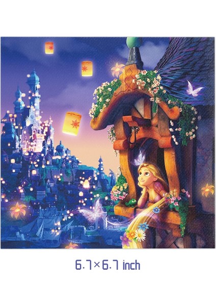 Balon-12 Adet Animasyon Filmi Karışık Rapunzel Tema Parti Malzemeleri Sofra Fincan Tabağı Peçete Bayrağı Bebek Duş Balonları Doğum Günü Partisi Dekoru (Yurt Dışından) fırsatları