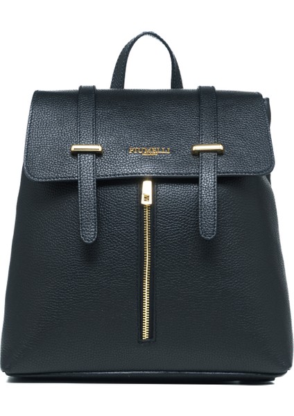 Kadın Sırt Çantası Zoıa Piumelli Milano Bag D28 Black