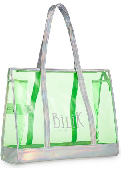 Şeffaf Yeşil Kadın Plaj Çantası Beach First fiyatları