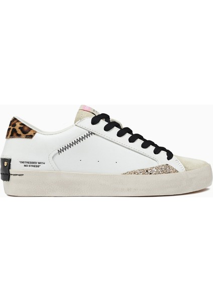 Kadın Sneaker ( Günlük) 27000PP6.10 Crime London Dıstressed C08L White