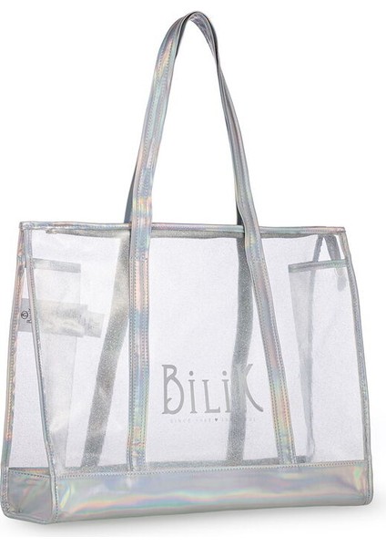 Şeffaf Lame Kadın Plaj Çantası Beach First fiyatları