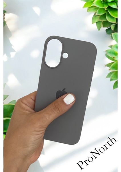 Iphone 16 Uyumlu Kılıf Logolu Lansman Soft Yumuşak Içi Kadife Silikon Kapak