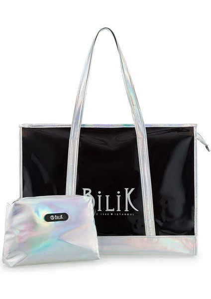 Şeffaf Siyah Kadın Plaj Çantası Beach First fırsatları
