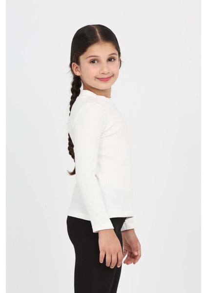 Kız Çocuk Okul Balıkçı Yaka Tişört modelleri