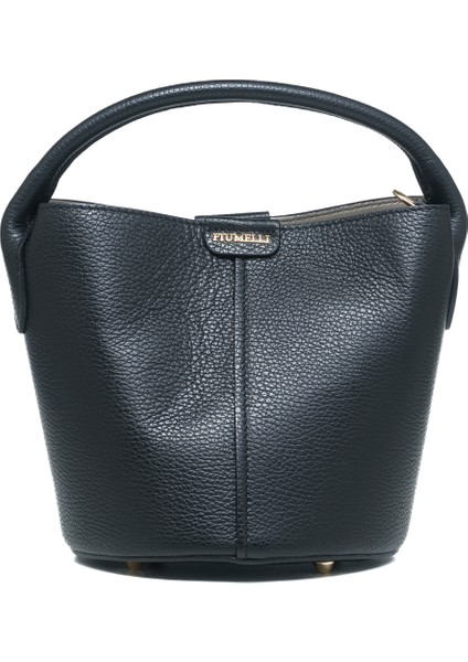 Kadın Omuz Çantası Loana M Piumelli Milano Bag D28 Black