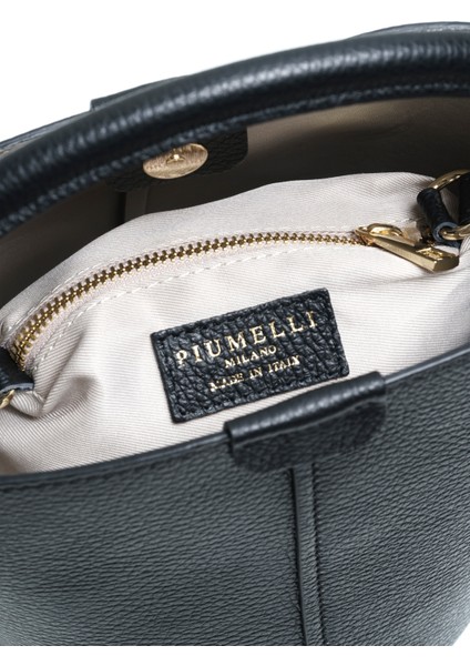 Kadın Omuz Çantası Loana M Piumelli Milano Bag D28 Black