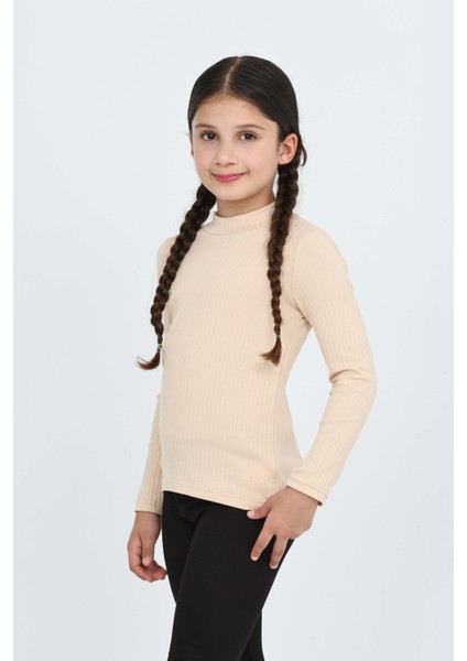 Kız Çocuk Okul Balıkçı Yaka Tişört modelleri