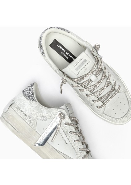 Kadın Sneaker ( Günlük) 20132PP7.10 Crime London Sk8 Deluxe Heel C08L White