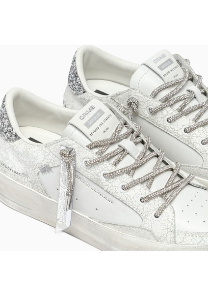 Kadın Sneaker ( Günlük) 20132PP7.10 Crime London Sk8 Deluxe Heel C08L White