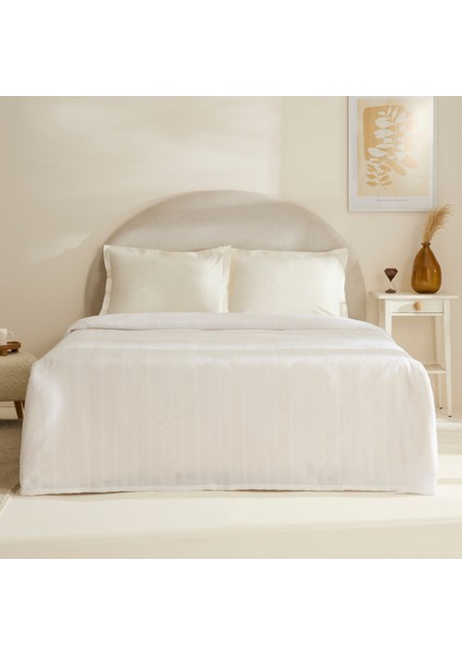Layna Ecocell Çift Kişilik Tek Pike Beyaz
