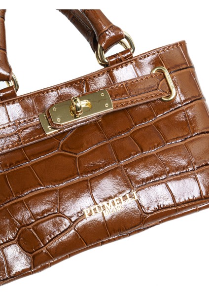 Kadın Omuz Çantası Ceraselle Piumelli Milano Bag B17 Tobacco indirimleri