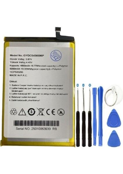 Casper X30/X30 Plus Pil Batarya + Tamir Set