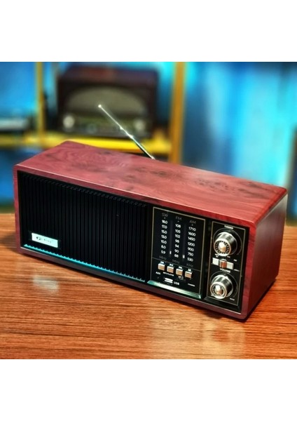 Midi Boy Retro Tasarımlı Bluetooth Radyo – Am/fm/sw, Usb/tf Kart Girişi, Aux, Ac Güç, Şarjlı Pil Desteği, Taşınabilir Çok Fonksiyonlu Hoparlör J13BT (J13BT - Bordo)