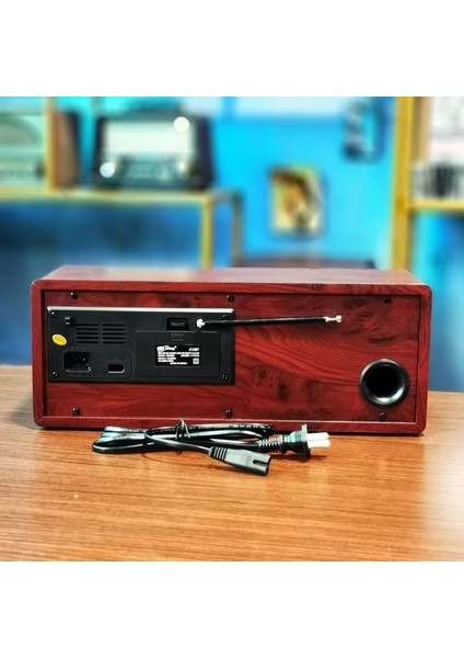 Midi Boy Retro Tasarımlı Bluetooth Radyo – Am/fm/sw, Usb/tf Kart Girişi, Aux, Ac Güç, Şarjlı Pil Desteği, Taşınabilir Çok Fonksiyonlu Hoparlör J13BT (J13BT - Bordo)