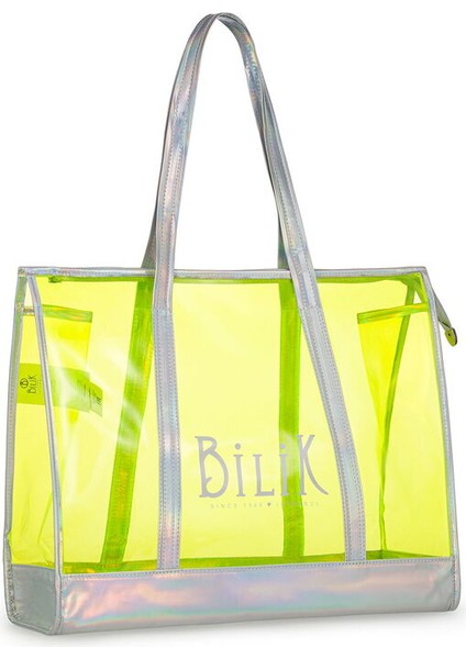 Şeffaf Sarı Kadın Plaj Çantası Beach First fiyatları