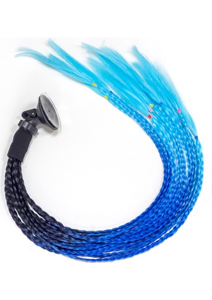 Peruk Motosiklet Kaskı Dekorasyonu Kirli Örgü Örgü (Yurt Dışından)