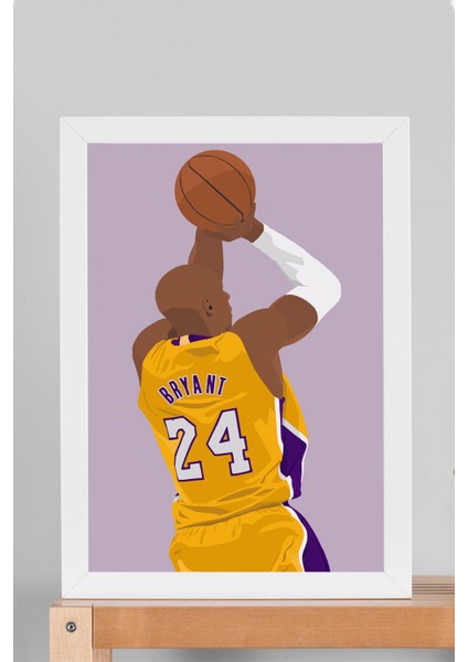 Kobe Bryant Çerçeveli Tablo - Basketbol Nba Posteri Tablo