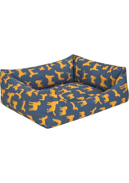 Uniform Lacivert-Sarı Kedi ve Köpek Yatağı S 50X60CM Sptgl