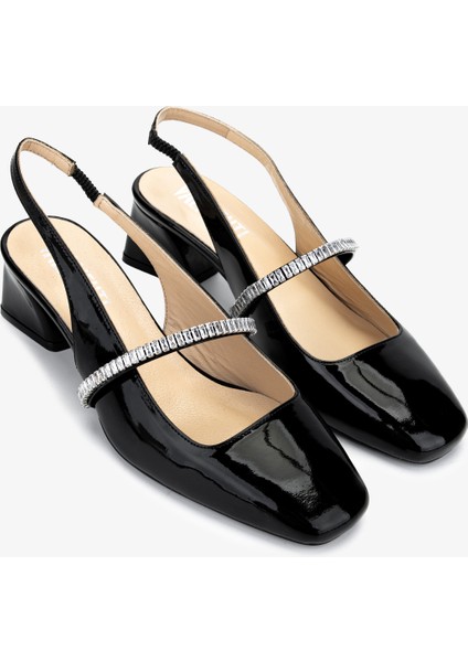 Kadın Hakiki Deri Siyah Rugan Topuklu Ayakkabı 1027 254 Bn Ayk Y25 Sıyah Rgn fiyatları