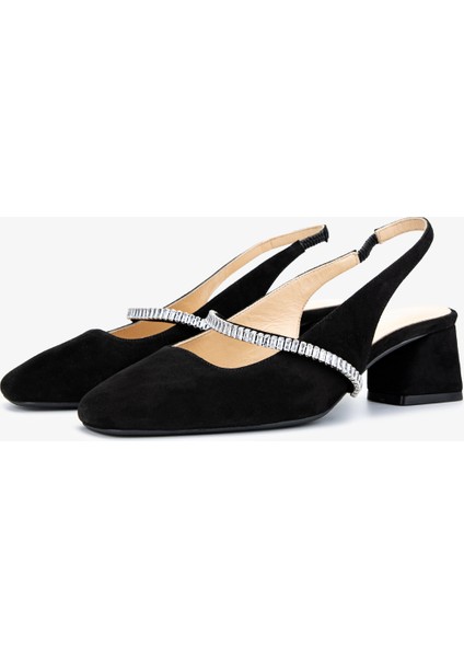 Kadın Hakiki Deri Siyah Süet Topuklu Ayakkabı 1027 254 Bn Ayk Y25 Sıyah Suet fırsatları