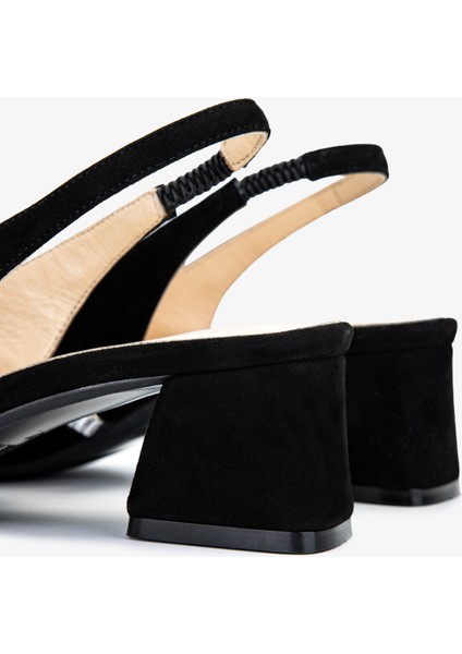 Kadın Hakiki Deri Siyah Süet Topuklu Ayakkabı 1027 254 Bn Ayk Y25 Sıyah Suet indirimleri