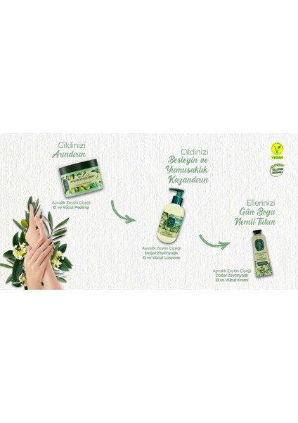 Üç Adımda Mükemmel Bakım Ayvalık Zeytin Çiçeği Serisi