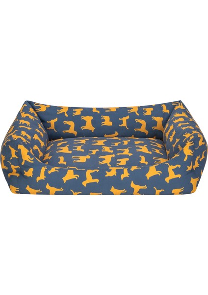Uniform Lacivert-Sarı Köpek Yatağı M 60X70CM Sptgl