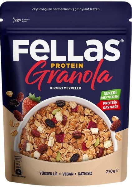 Protein Granola - Kırmızı Meyveler 270 G