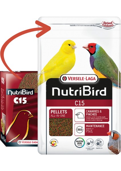 Vl Nutrıbırd C15 Kanarya Pelet Yem 3 kg Sptgl