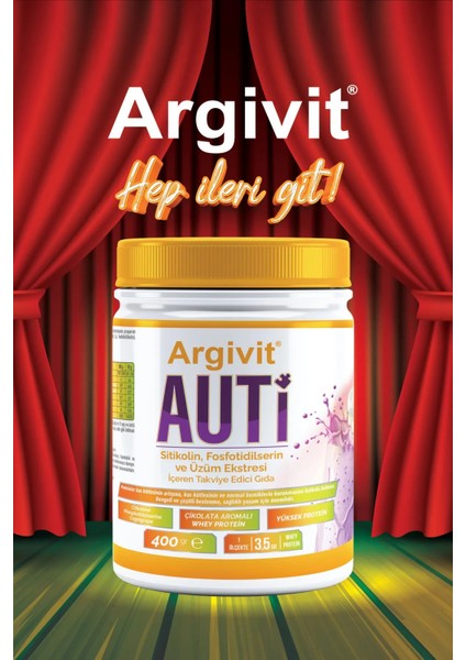 Auti Taurin, Sitikolin, Fosfotidilserin ve Üzüm Ekstresi İçeren Gıda Takviyesi 400 gr fırsatları