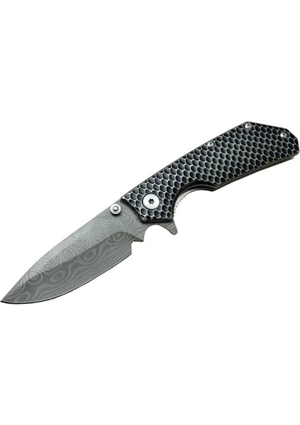 Dms 2 16 Gri Kamp Çakı 21CM- Yarı Otomatik, Kemerlikli, Metal Sap