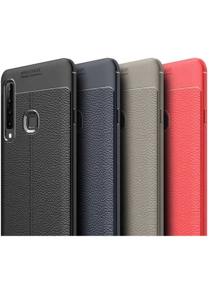 Samsung Galaxy A9 2018 Uyumlu Deri Görünümlü Kılıf