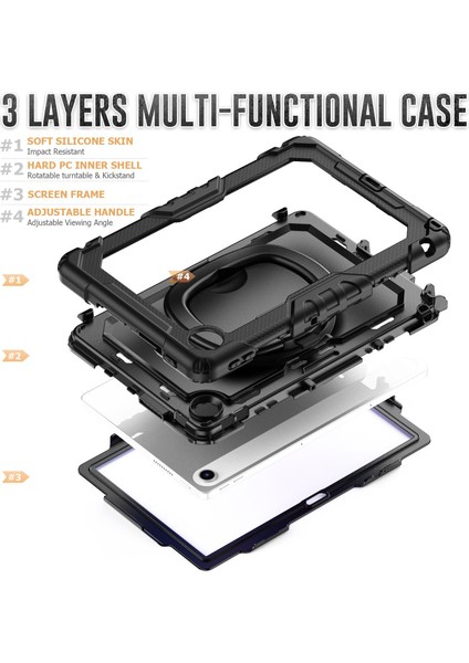 Lenovo Tab 10.1 TB-311XU/FU Için Silikon Hibrit Pc Kılıfı (Yurt Dışından) modelleri
