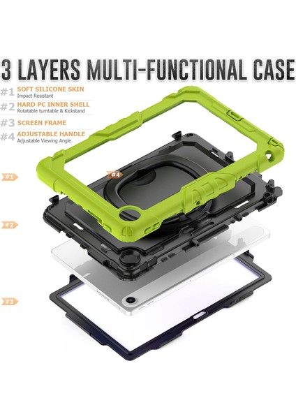 Lenovo Tab 10.1 TB-311XU/FU Için Silikon Hibrit Pc Kılıfı (Yurt Dışından) modelleri