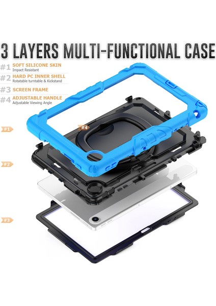 Lenovo Tab 10.1 TB-311XU/FU Için Silikon Hibrit Pc Kılıfı (Yurt Dışından) modelleri