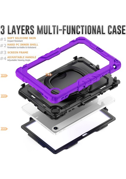 Lenovo Tab 10.1 TB-311XU/FU Için Silikon Hibrit Pc Kılıfı (Yurt Dışından) modelleri