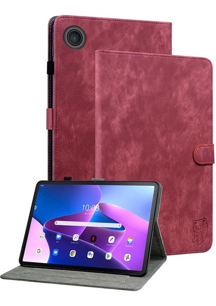 Lenovo Zhaoyang K10C 10.1 Inç Için Tiger Pu Tablet Kılıfı (Yurt Dışından)